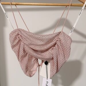 For Love & Lemons All That Glitters Crop Top (S)